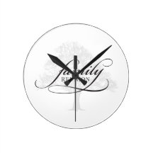 Family Reunion Tree Wall Clock
