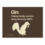 Family Reunions and Gin postcard