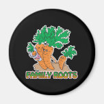 family roots cute carrot family cartoon fridge magnets