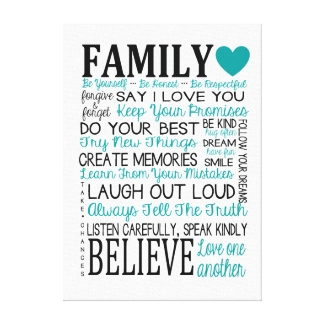 Family Rules Canvas
