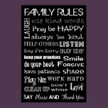 Family Rules Subway Art Poster posters