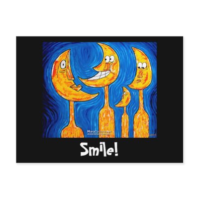 Family Smiling Postcard by lunaraengel