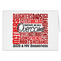 Family Square AIDS Greeting Card