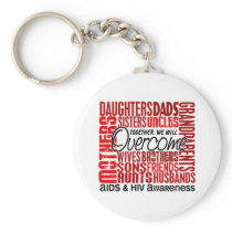 Family Square AIDS Key Chain