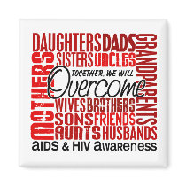 Family Square AIDS Fridge Magnets