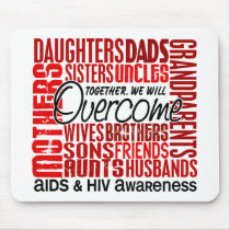 Family Square AIDS Mousepads