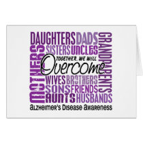 Family Square Alzheimer's Disease Greeting Cards
