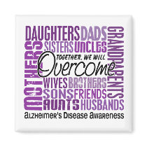 Family Square Alzheimer's Disease Refrigerator Magnets