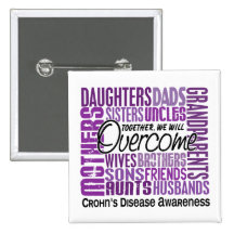 Family Square Crohn's Disease Pins