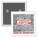 Family Square Diabetes Button