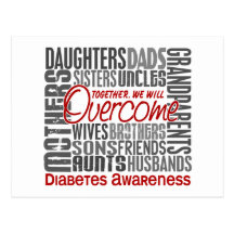 Family Square Diabetes Post Card