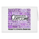 Family Square Hodgkin's Lymphoma Greeting Cards