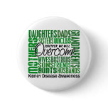 Family Square Kidney Disease Pinback Buttons
