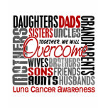 Family Square Lung Cancer T-shirt