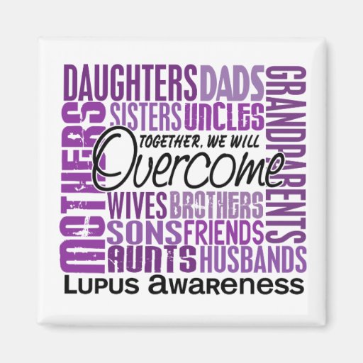 Family Square Lupus Refrigerator Magnets