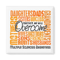 Family Square Multiple Sclerosis magnets by awarenessgifts Family Square Multiple Sclerosis magnets