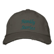 Family Stories embroidered hats