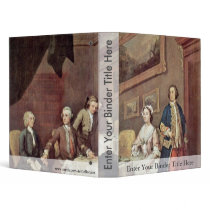 Family Strode Family Portrait By Hogarth, William Vinyl Binder