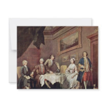 Family Strode Family Portrait By Hogarth, William Personalized Invites