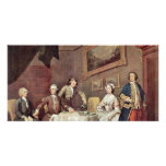 Family Strode Family Portrait By Hogarth, William photo cards