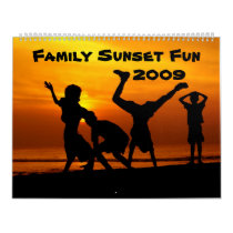 Family Sunset Fun 2009 Monthly Calendar by beverlytazangel Family Sunset Fun 2009 Monthly Calendar