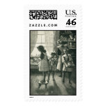 Family Time back in 1920's stamp
