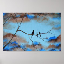 Family Tree Print Poster From Original Painting