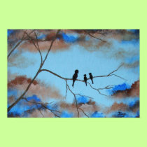 Family Tree Print Poster From Original Painting