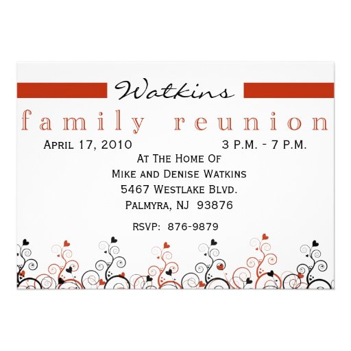 Family Tree Reunion Invitation-+