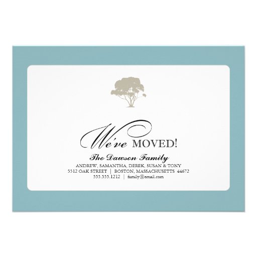 family tree {we've moved} personalized invitations