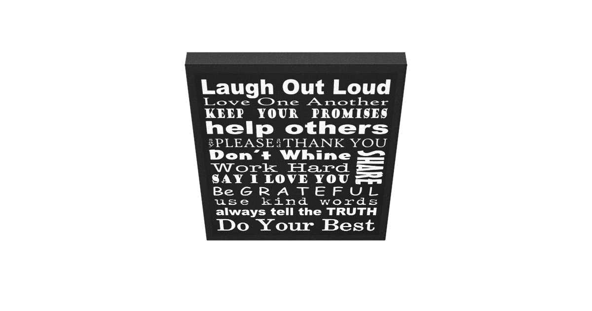 Family Values Wall Art Zazzle