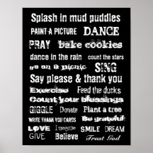 Family wall hanging print