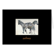 Family, zebras cards