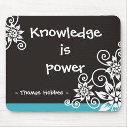 Famous 3 Word Quotes - Thomas Hobbes quote mousepad