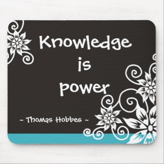 Famous 3 Word Quotes - Thomas Hobbes quote mousepad