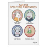 FAMOUS BARNYARD COMPOSERS GREETING CARD