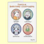 FAMOUS BARNYARD COMPOSERS cards
