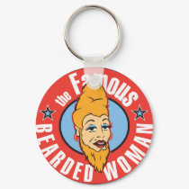 famous bearded woman keychains