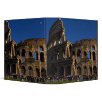 Famous Colosseum in Rome Italy Landmark Vinyl Binders