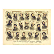 Famous Confederate commanders of the Civil War Posters
