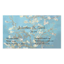 Famous fine art  Blossoming Almond Tree Business Card Templates