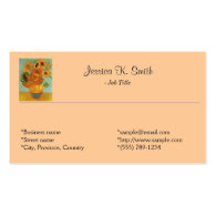 Famous fine art personal business cards. business card template