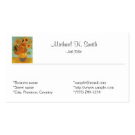 Famous fine art personal business cards. business card templates