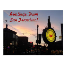 Famous Fisherman's Wharf Sign Postcard