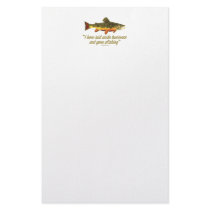 Famous Fishing Quote Stationery Design