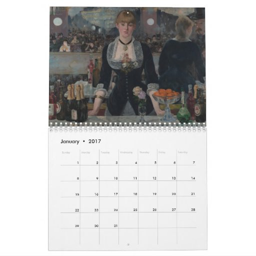 Famous Impressionist Paintings Calendar Zazzle Famous Impressionist Paintings Calendar Zazzle