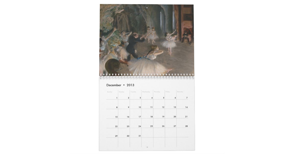 Famous Impressionist Paintings Calendar Zazzle Famous Impressionist Paintings Calendar Zazzle