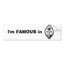 Famous in Guam Sticker bumper stickers by corena02 Famous in Guam Sticker bumper stickers