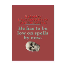 Famous Last Words in Roleplaying: Spells postcards by thefrozenduck Famous Last Words in Roleplaying: Spells postcards
