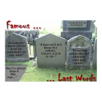 Famous last words posters by celineusa Famous last words posters